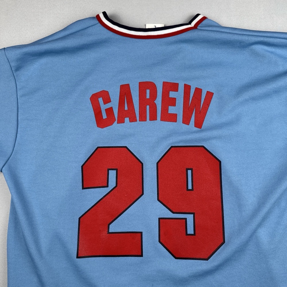 Minnesota Twins Rod Carew #29 Jersey Mens L Powder Blue Park Antony MLB SGA